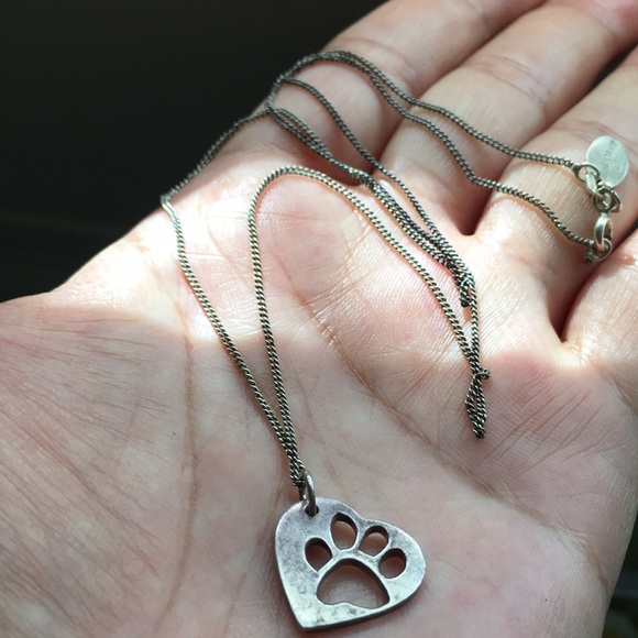 🖤Sterling silver Paw 🐾 necklace by Mimi & Marge - Picture 10 of 11